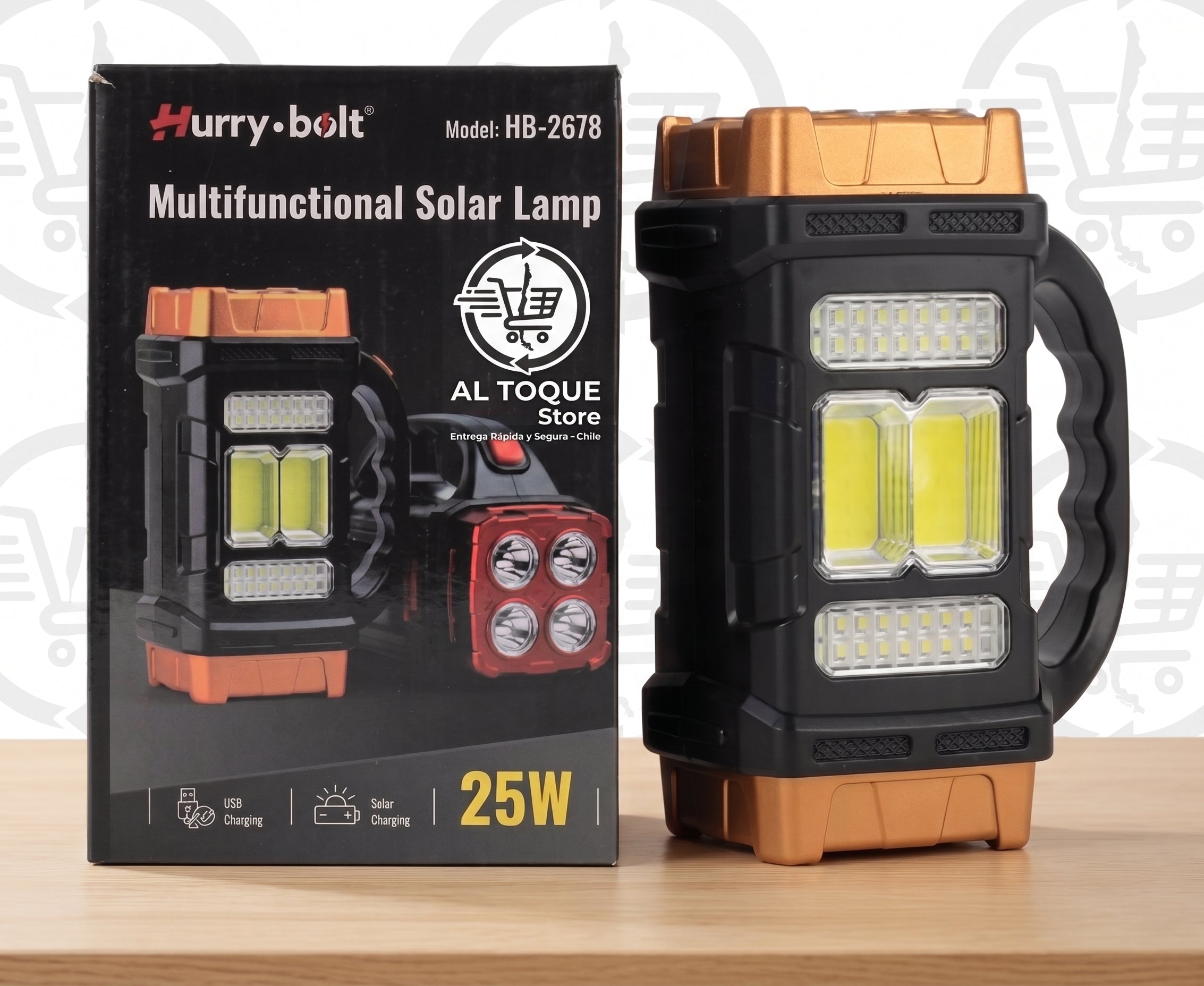 Linterna Carga Solar Multifuncional