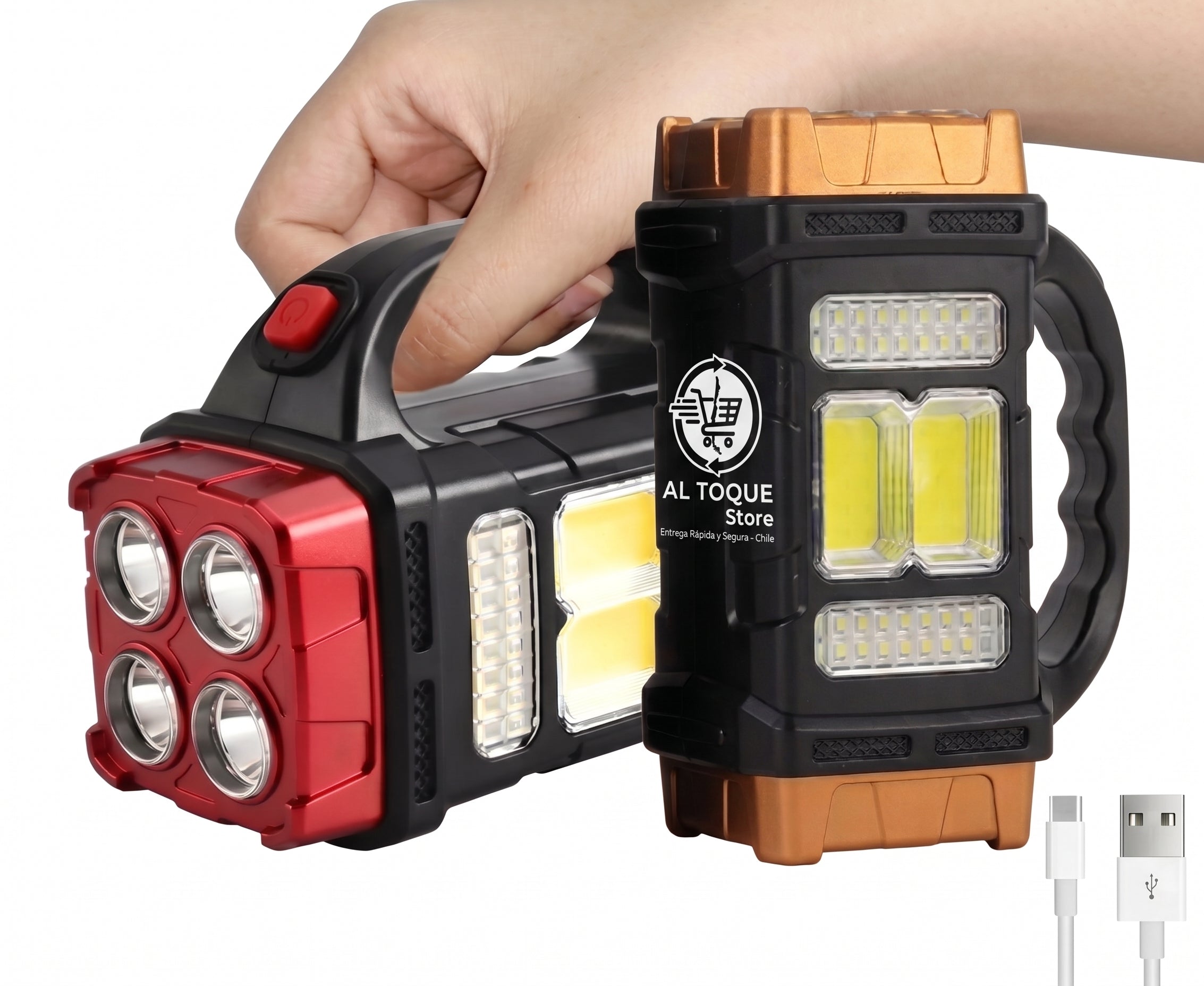 Linterna Carga Solar Multifuncional